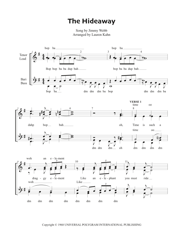 The Hideaway (arr. Lauren Kahn)