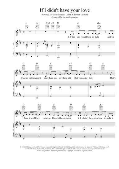 If I Didn't Have Your Love (arr. Ingunn Ligaarden)