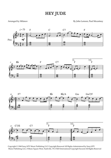 Hey Jude (arr. Milanov)