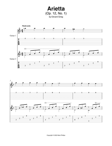 Arietta (arr. Mark Phillips)