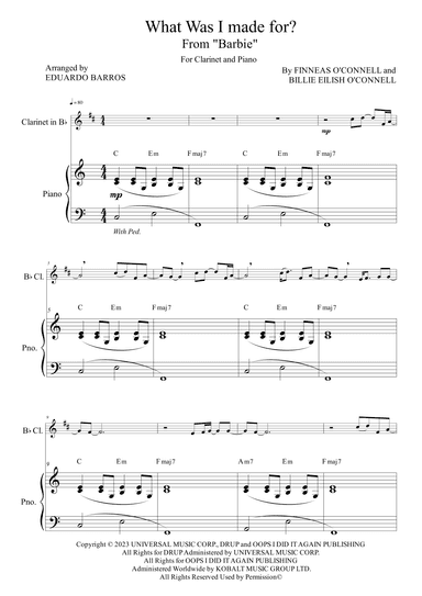What Was I Made For? (arr. Eduardo Barros)