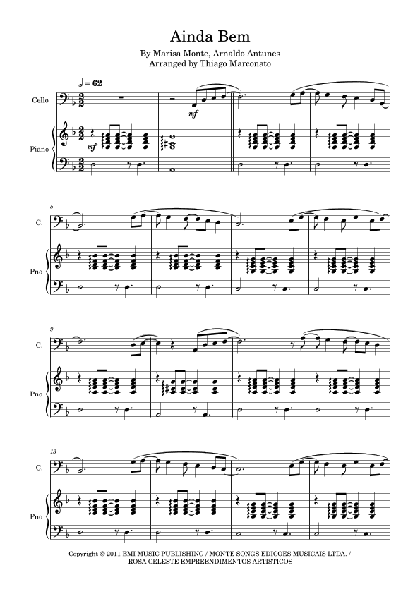 Ainda Bem (arr. Thiago Marconato)