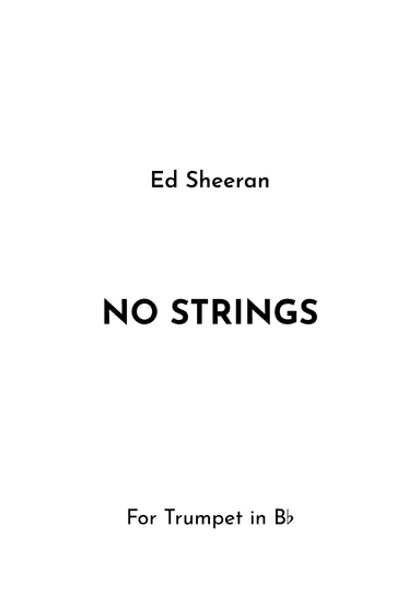 No Strings (arr. Jireh J.)