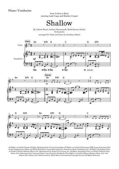 Shallow (arr. Giordano Alberti)