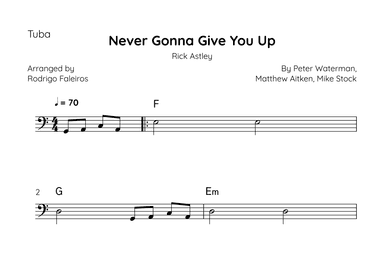 Never Gonna Give You Up (arr. Rodrigo Faleiros)
