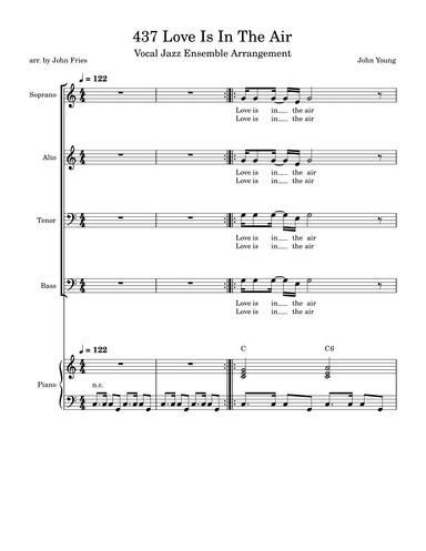 Love Is In The Air (arr. John Fries)