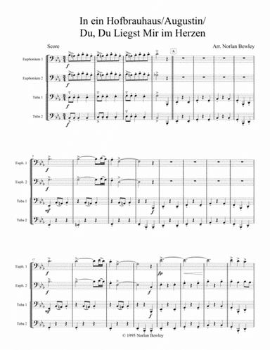 Hofbrau Haus Medley - Tuba/Euphonium Quartet (arr. Norlan Bewley)