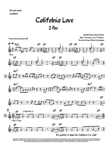 California Love (remix) (arr. Katsumi WF)
