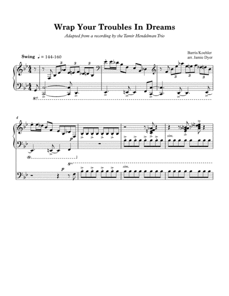 Wrap Your Troubles In Dreams (and Dream Your Troubles Away) (arr. Jamie Dyer)