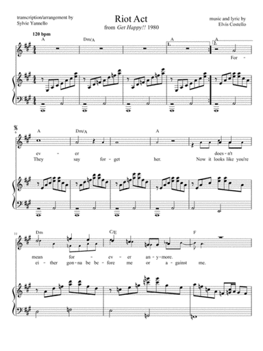 Riot Act (arr. Sylvie Yannello)