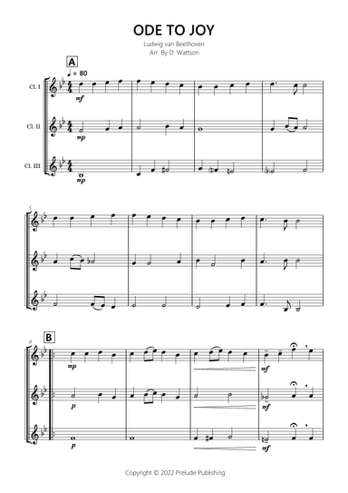Ode To Joy (arr. D. Wattson)