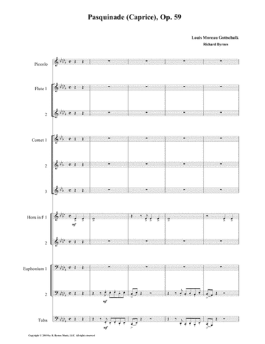 Pasquinade (Brass Octet + 2 Flutes & Piccolo) (arr. Richard Byrnes)