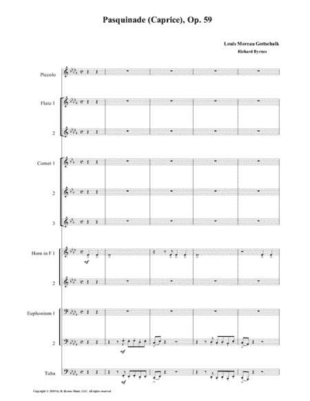 Pasquinade (Brass Octet + 2 Flutes & Piccolo) (arr. Richard Byrnes)
