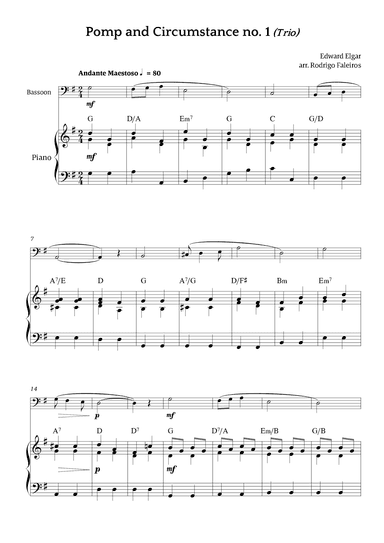 Pomp and Circumstance no. 1 (Trio) (arr. Rodrigo Faleiros)