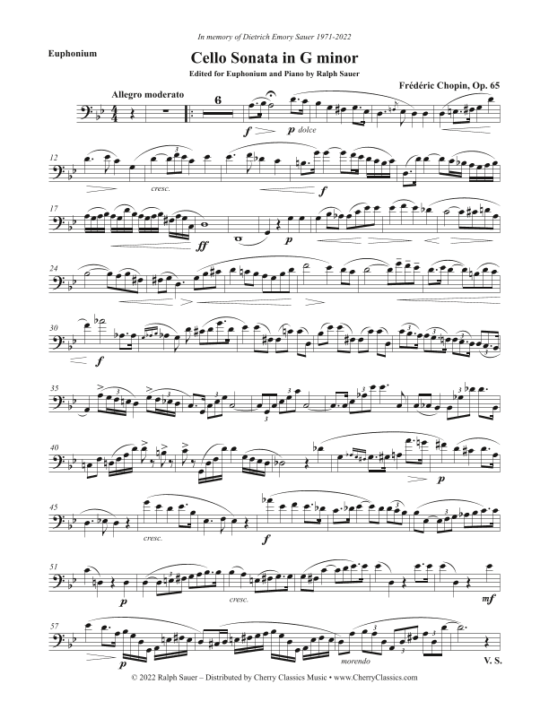 Sonata in G minor for Euphonium and Piano (arr. Ralph Sauer)