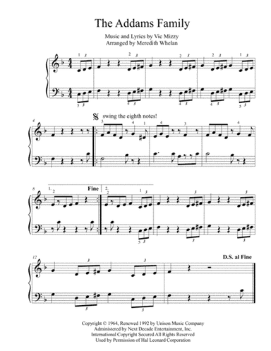 The Addams Family Theme (arr. Meredith Whelan)