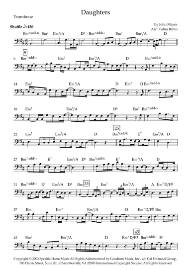 Daughters (arr. Fabio Britto)