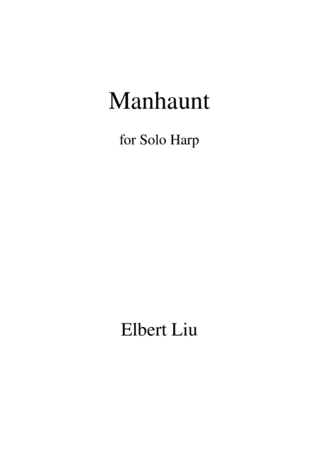 Manhaunt for Solo Harp