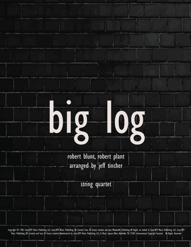 Big Log (arr. Jeff Tincher)