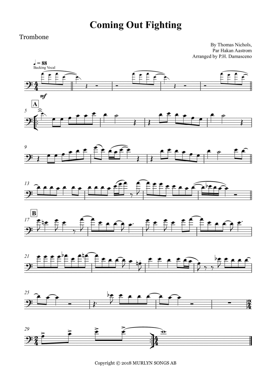 Coming Out Fighting (arr. P.H. Damasceno)