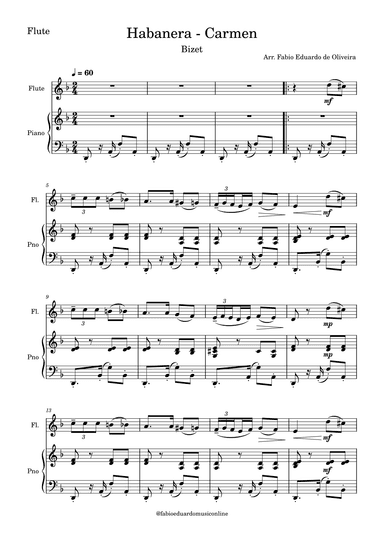 Habanera - Carmen (arr. Fabio Eduardo de Oliveira)