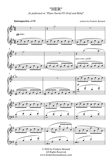 Her (EASY Sentimental Dramatic Piano Solo)