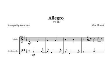 Allegro K1b (arr. André Nusa)