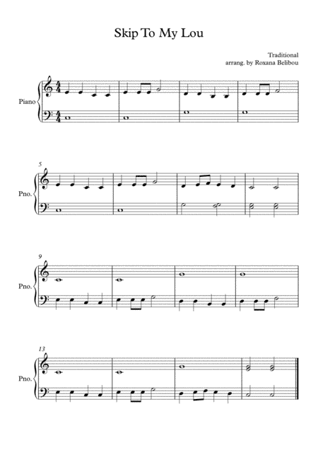 Skip To My Lou (arr. Roxana Belibou)