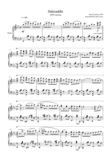 Side Saddle (arr. Steve Law)