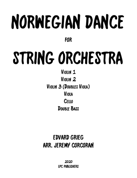 Norwegian Dance for String Orchestra (arr. Jeremy Corcoran)