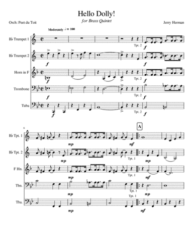 Hello Dolly (arr. Peet du Toit)