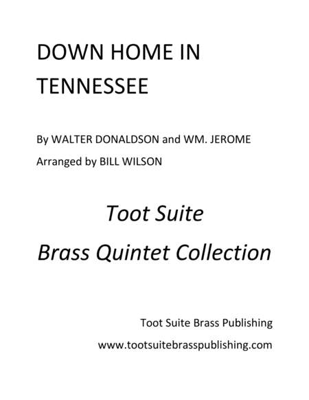 Down Home in Tennessee (arr. Bill Wilson)