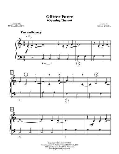 Glitter Force Theme Song Opening (arr. Maria Colletti)