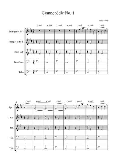 Gymnopédie No. 1 (arr. Alex Nunes Rodrigues)