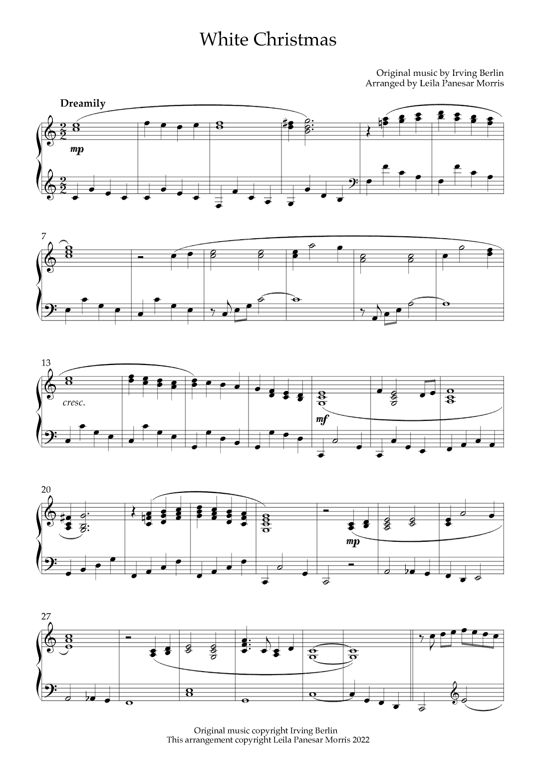 White Christmas (arr. Inky Celeste)