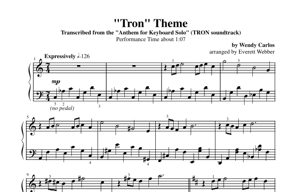 Tron Theme (arr. Everett Webber)
