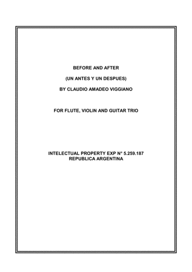 BEFORE AND AFTER (UN ANTES Y UN DESPUÉS)