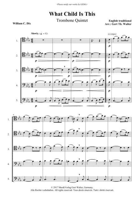 What Child Is This (arr. Gert Th. Walter)