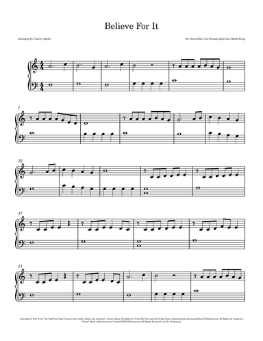 Believe For It (arr. Charity Skelly)