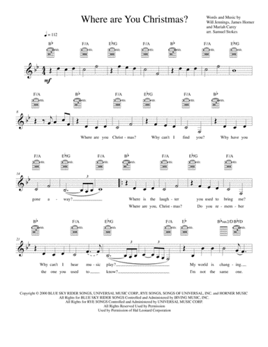 Where Are You Christmas? (arr. Samuel Stokes)