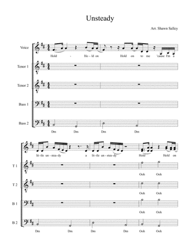 Unsteady (arr. Shawn Salley)