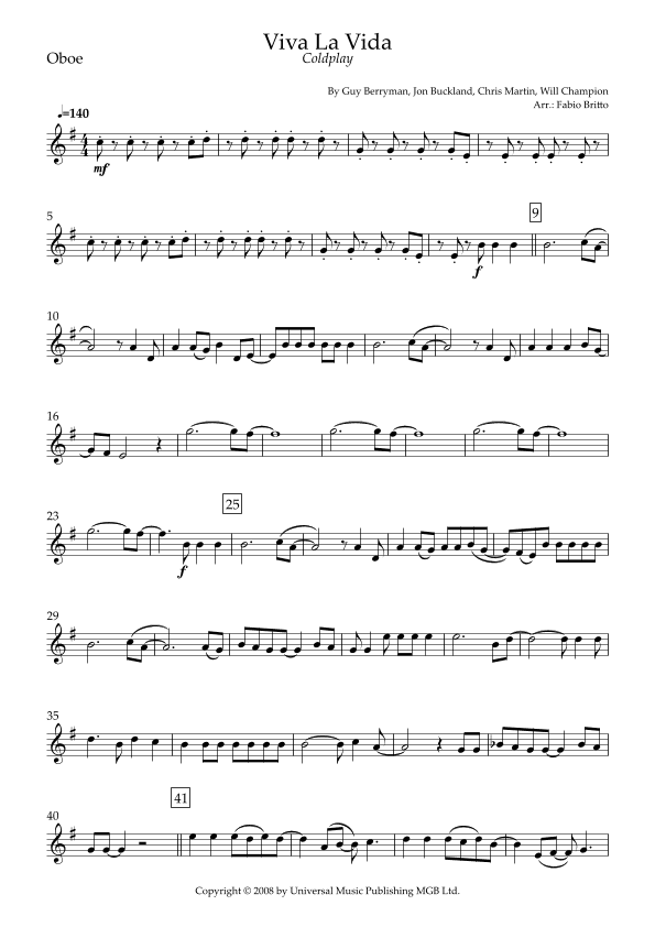 Viva La Vida (arr. Fabio Britto)