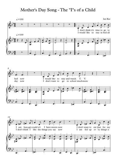 Mother's Day Song - The "I"s of a Child