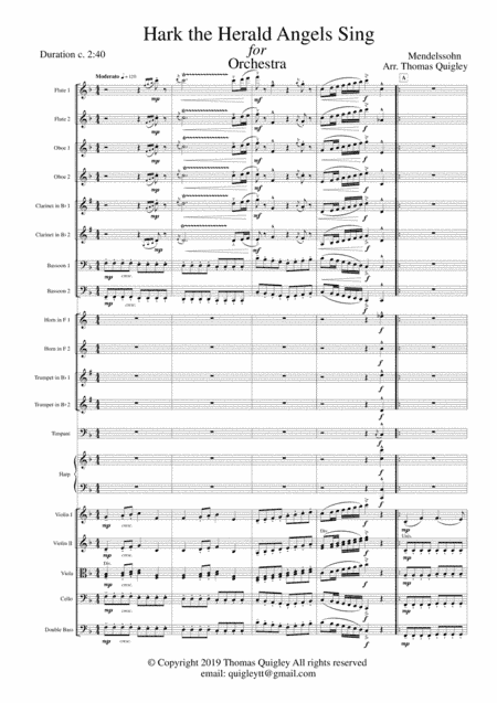 Hark The Herald Angels Sing (arr. Thomas Quigley)