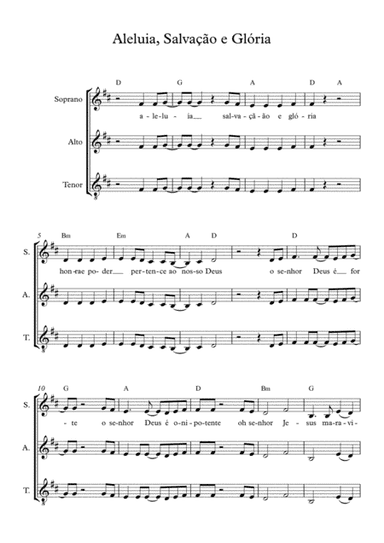 Aleluia, Salvação e Glória (arr. Gabriel Marquini)