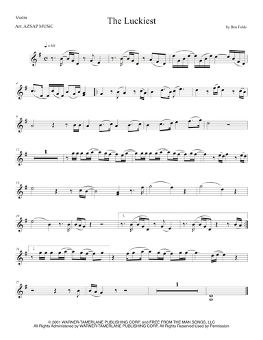 The Luckiest (arr. AZSAP MUSiC)