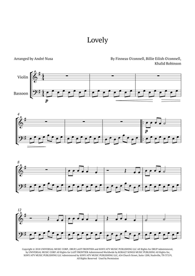 Lovely (arr. André Nusa)