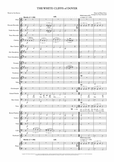 (there'll Be Bluebirds Over) The White Cliffs Of Dover (arr. Tony Tournoff)