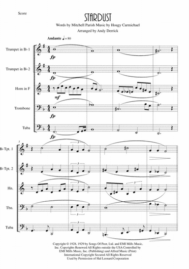 Stardust (arr. Andy Derrick)