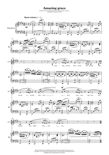 Amazing Grace (arr. Maurizio Chiavaroli)